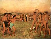Edgar Degas The Young Spartans Exercising USA oil painting artist